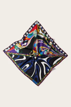Marmo And Orchidee-Print Large Silk-Twill Carré Marmo And Orchidee-Print Large Silk-Twill Carré