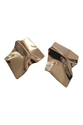 MeMe London 18k Gold Plated Sheet Metal Flavio Earrings (L) MeMe London 18k Gold Plated Sheet Metal Flavio Earrings (L)