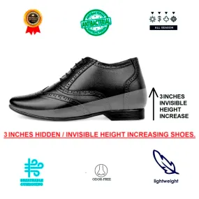 Men's 3 Inch Hidden Height Increasing Formal Work Wear Brogue Oxford Shoes Men's 3 Inch Hidden Height Increasing Formal Work Wear Brogue Oxford Shoes
