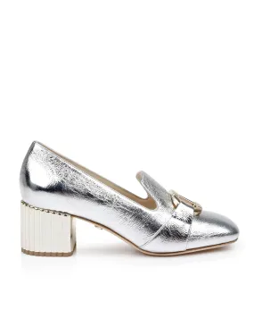 Michelle - Silver Metallic Leather Michelle - Silver Metallic Leather