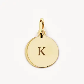 Mini Engravable Disc Necklace in 10k Gold Mini Engravable Disc Necklace in 10k Gold
