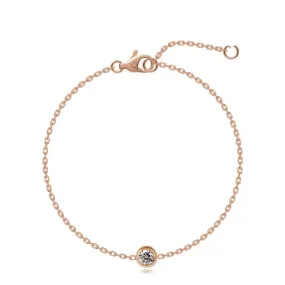 Minimal Zirconia Bracelet - Rose Gold Minimal Zirconia Bracelet - Rose Gold