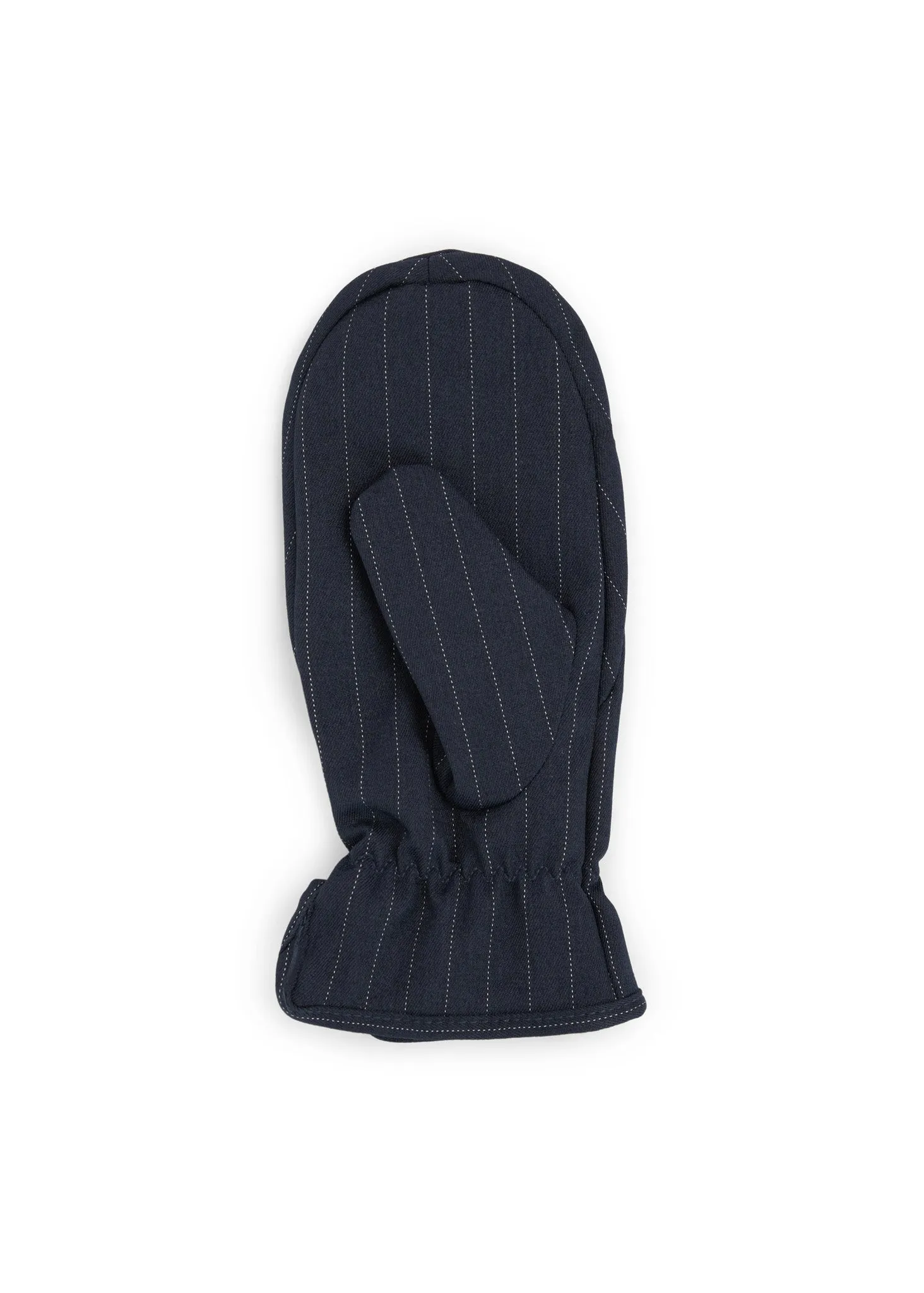 Mittens - Navy Pinstripe