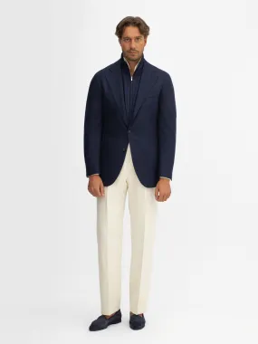 Navy Flannel Wool Jacket (SB) Navy Flannel Wool Jacket (SB)