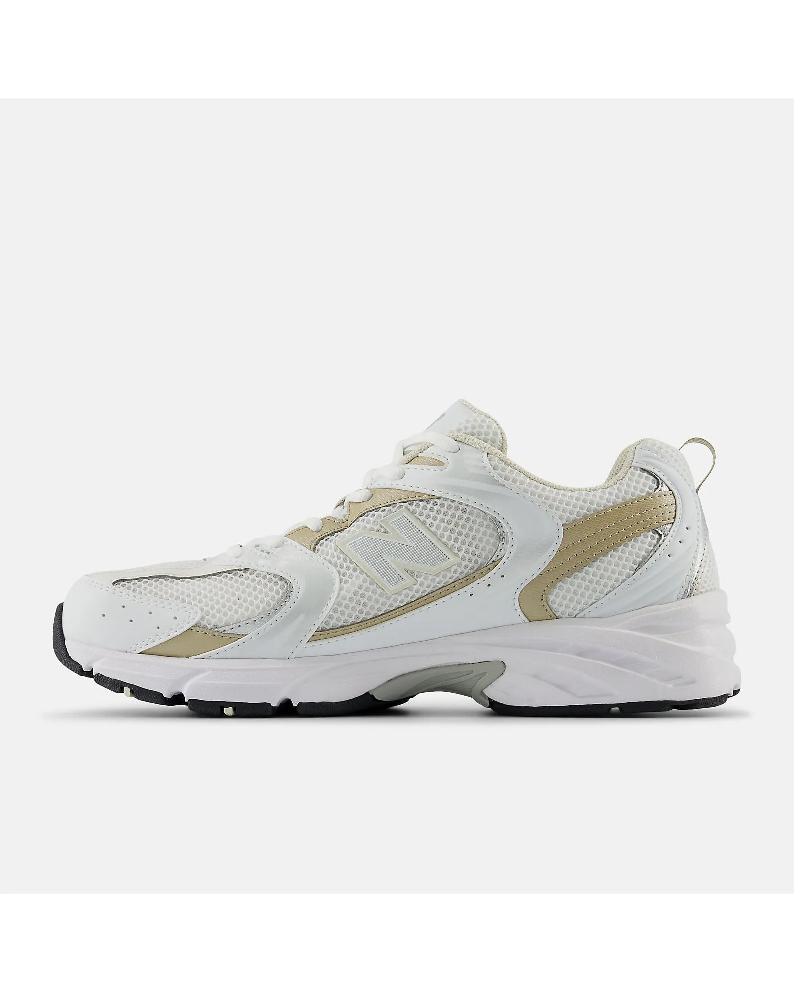 New Balance 530 Sneaker - White with Stoneware and Linen