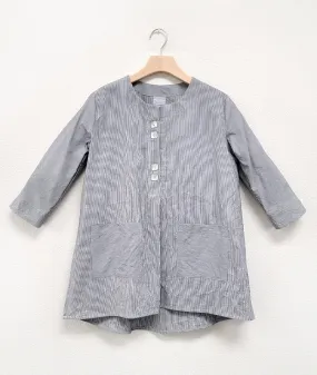 Niche - Crush Pinstripe - Comet Top - Grey Niche - Crush Pinstripe - Comet Top - Grey
