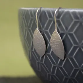 Oak Petal Silver Earrings Oak Petal Silver Earrings