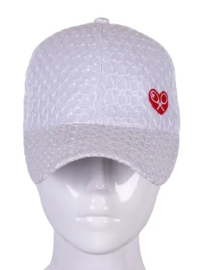 Oval Textured White Hat Oval Textured White Hat