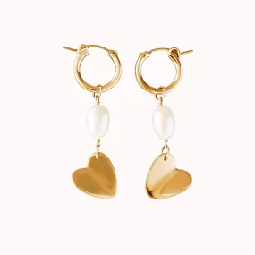 Paper Heart Hoop Earrings Paper Heart Hoop Earrings