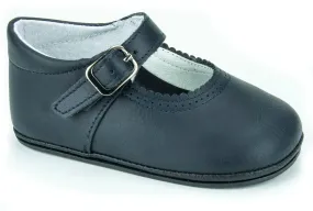 Patucos Soft Leather Mary Janes Navy Shoes for girls Patucos Soft Leather Mary Janes Navy Shoes for girls