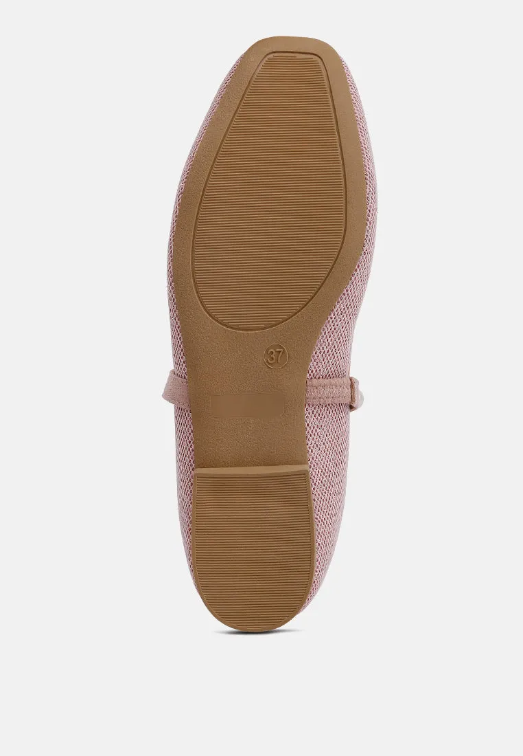 Pearl Embellished Ballerina Flats By Ruw