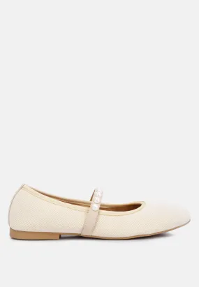 Pearl Embellished Ballerina Flats By Ruw Pearl Embellished Ballerina Flats By Ruw