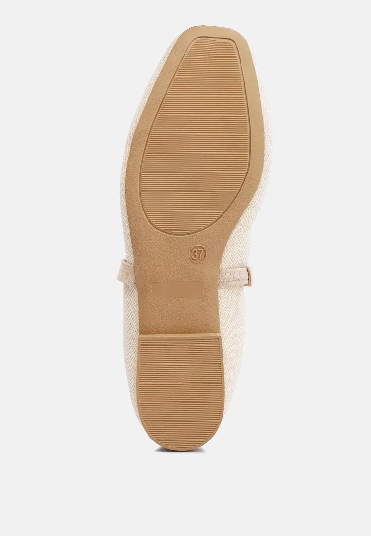 Pearl Embellished Ballerina Flats By Ruw