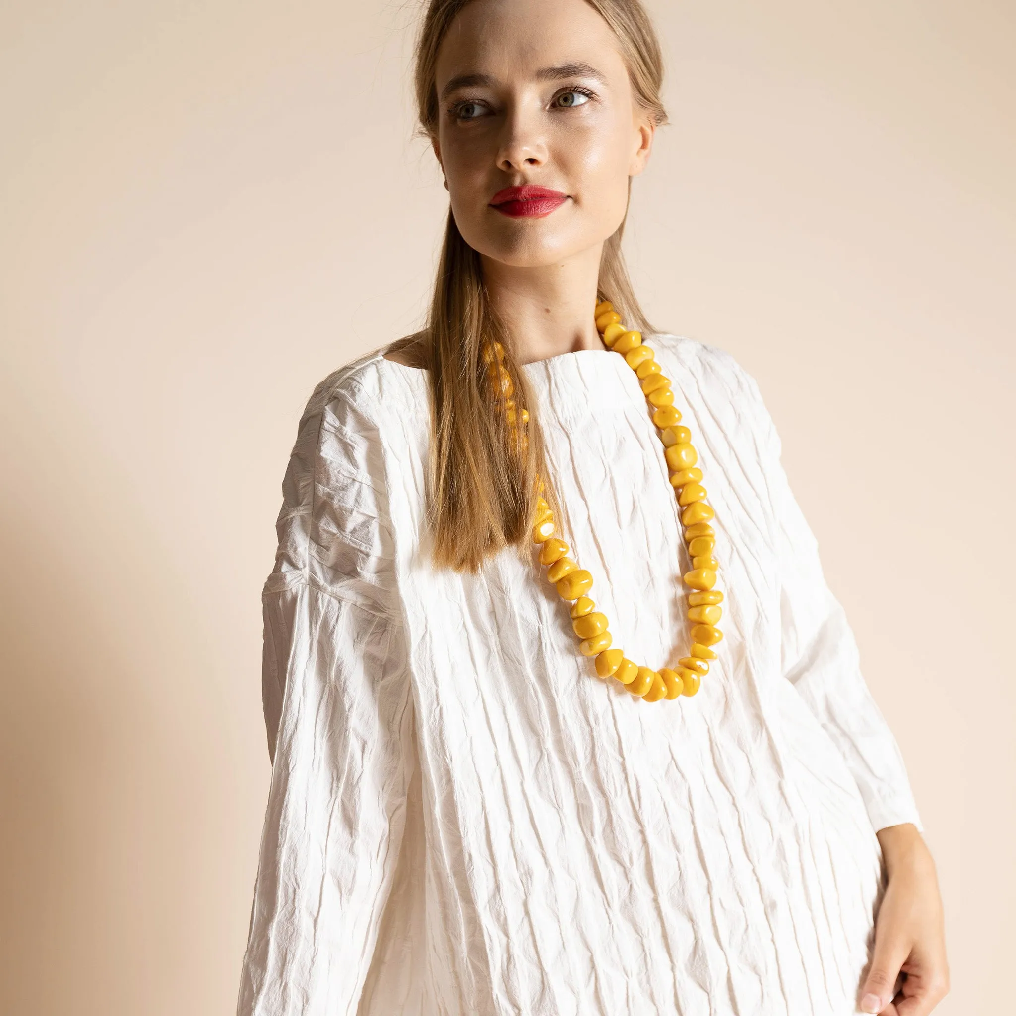pebbles necklace - butter