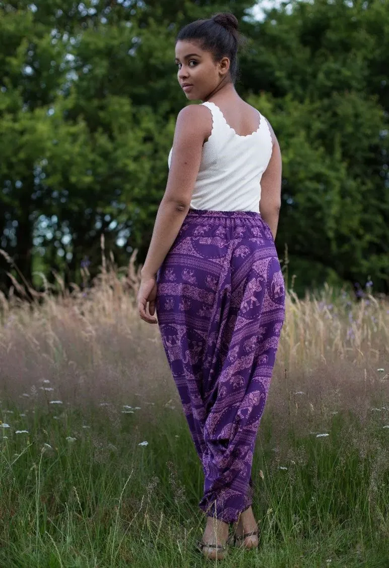 Purple Elephant Pants