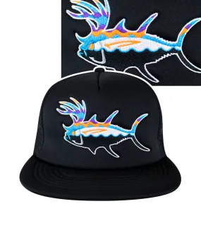 "Buck-Eye Explorer" Unisex Black Foam Trucker Hat "Buck-Eye Explorer" Unisex Black Foam Trucker Hat