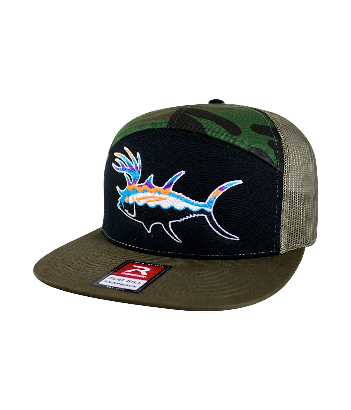 "BUCK- EYE" Explorer 7 Panel Trucker Hat For Men And Women