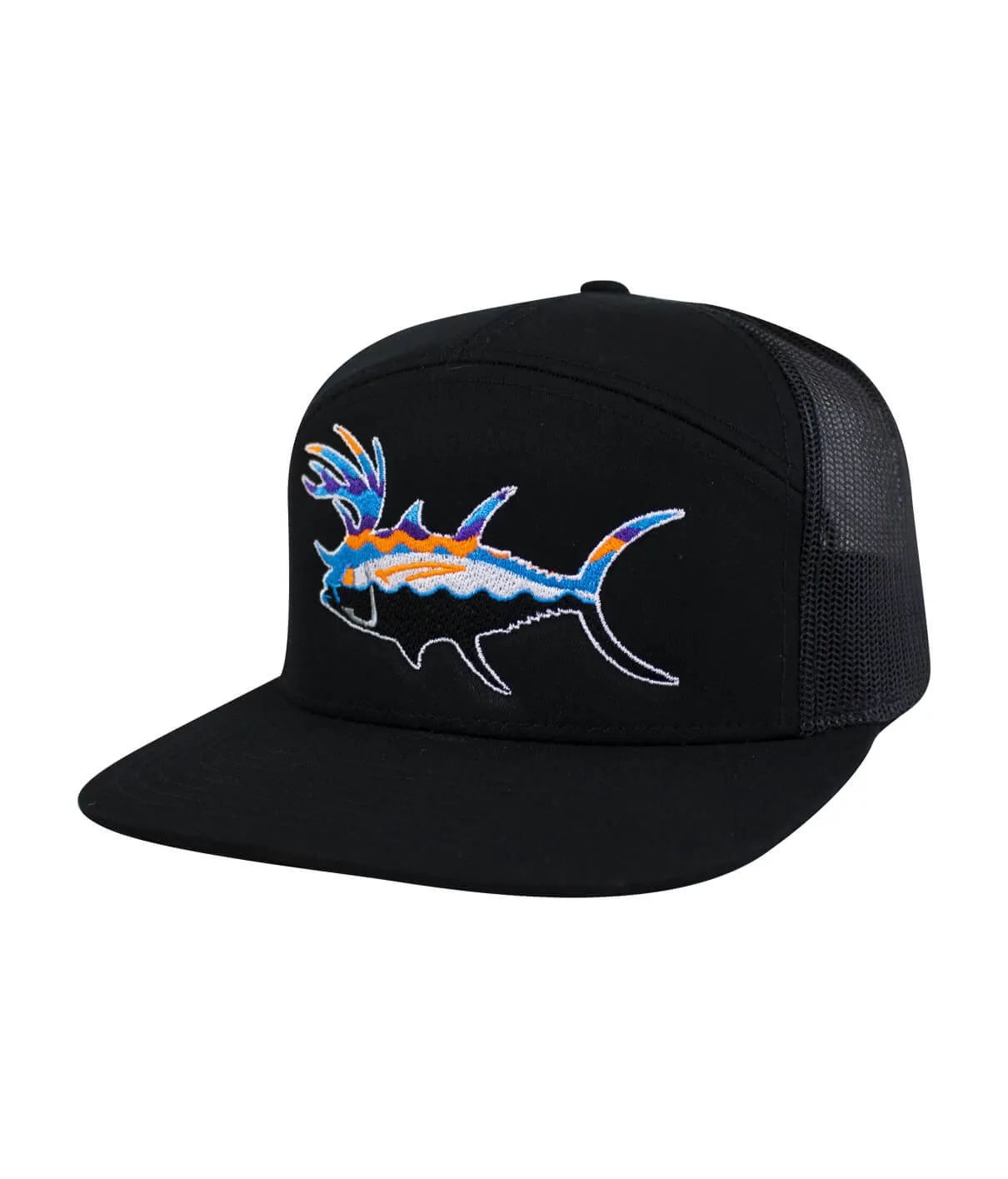 "BUCK- EYE" Explorer 7 Panel Trucker Hat For Men And Women
