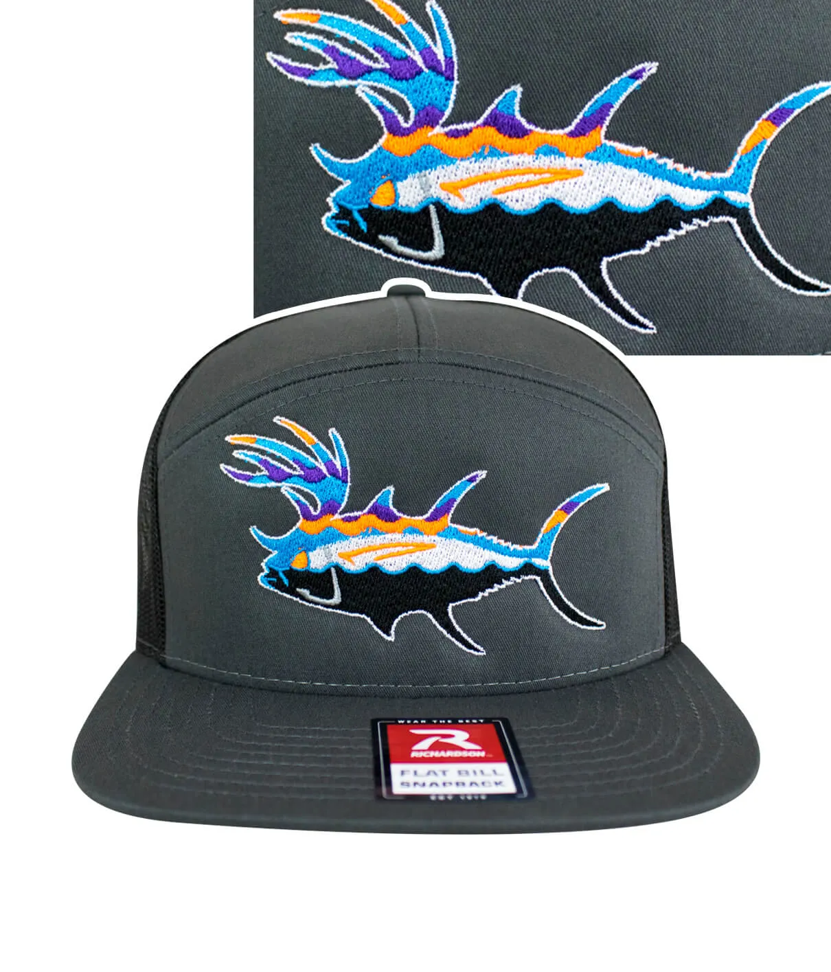 "BUCK- EYE" Explorer 7 Panel Trucker Hat For Men And Women
