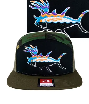 "BUCK- EYE" Explorer 7 Panel Trucker Hat For Men And Women "BUCK- EYE" Explorer 7 Panel Trucker Hat For Men And Women