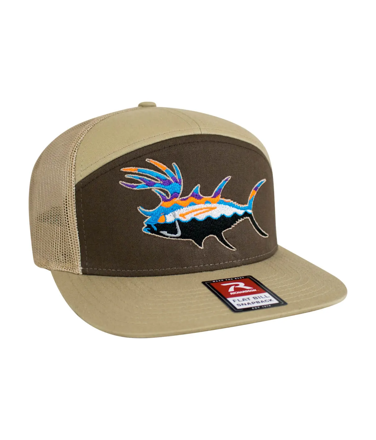 "BUCK- EYE" Explorer 7 Panel Trucker Hat For Men And Women