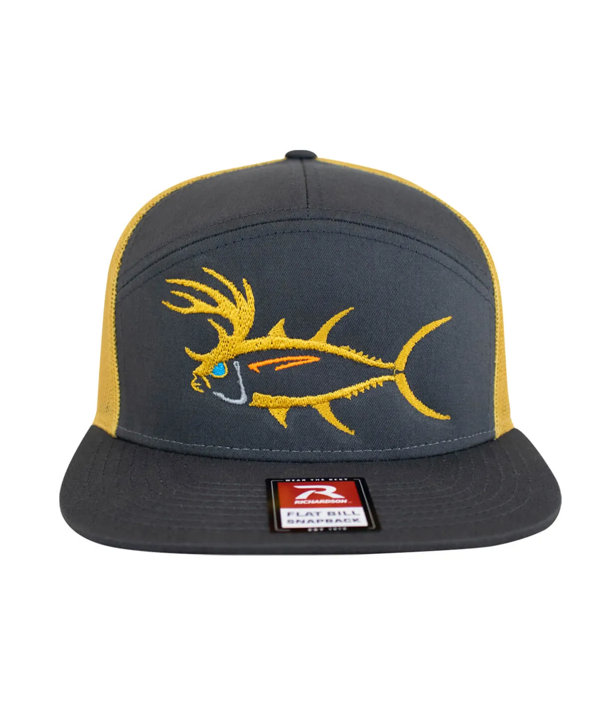 "BUCK- EYE" Explorer 7 Panel Trucker Hat For Men And Women