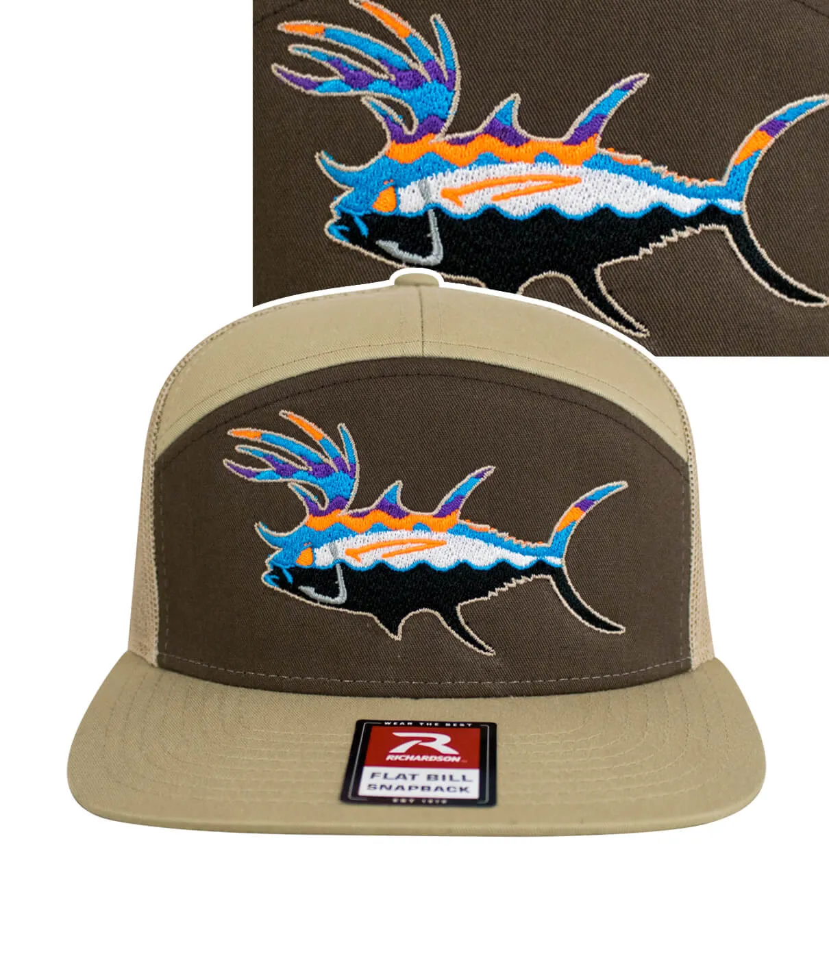 "BUCK- EYE" Explorer 7 Panel Trucker Hat For Men And Women