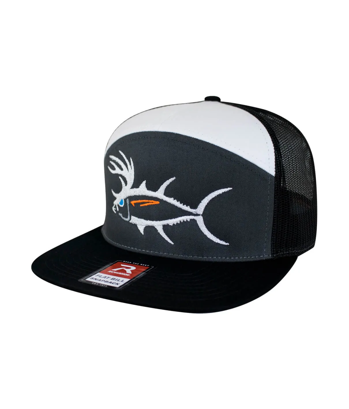 "BUCK- EYE" Explorer 7 Panel Trucker Hat For Men And Women