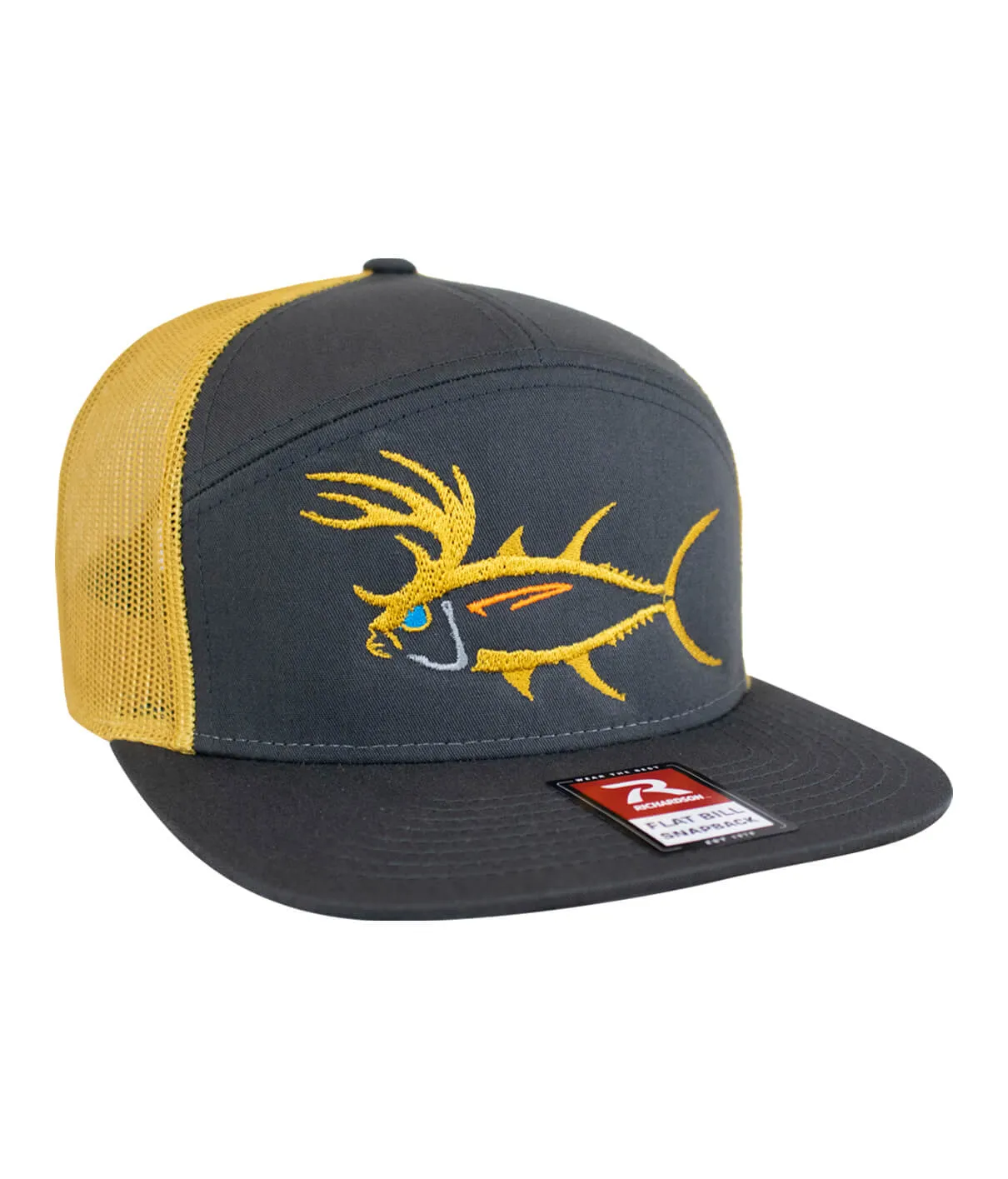 "BUCK- EYE" Explorer 7 Panel Trucker Hat For Men And Women
