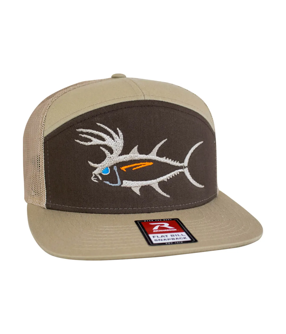 "BUCK- EYE" Explorer 7 Panel Trucker Hat For Men And Women