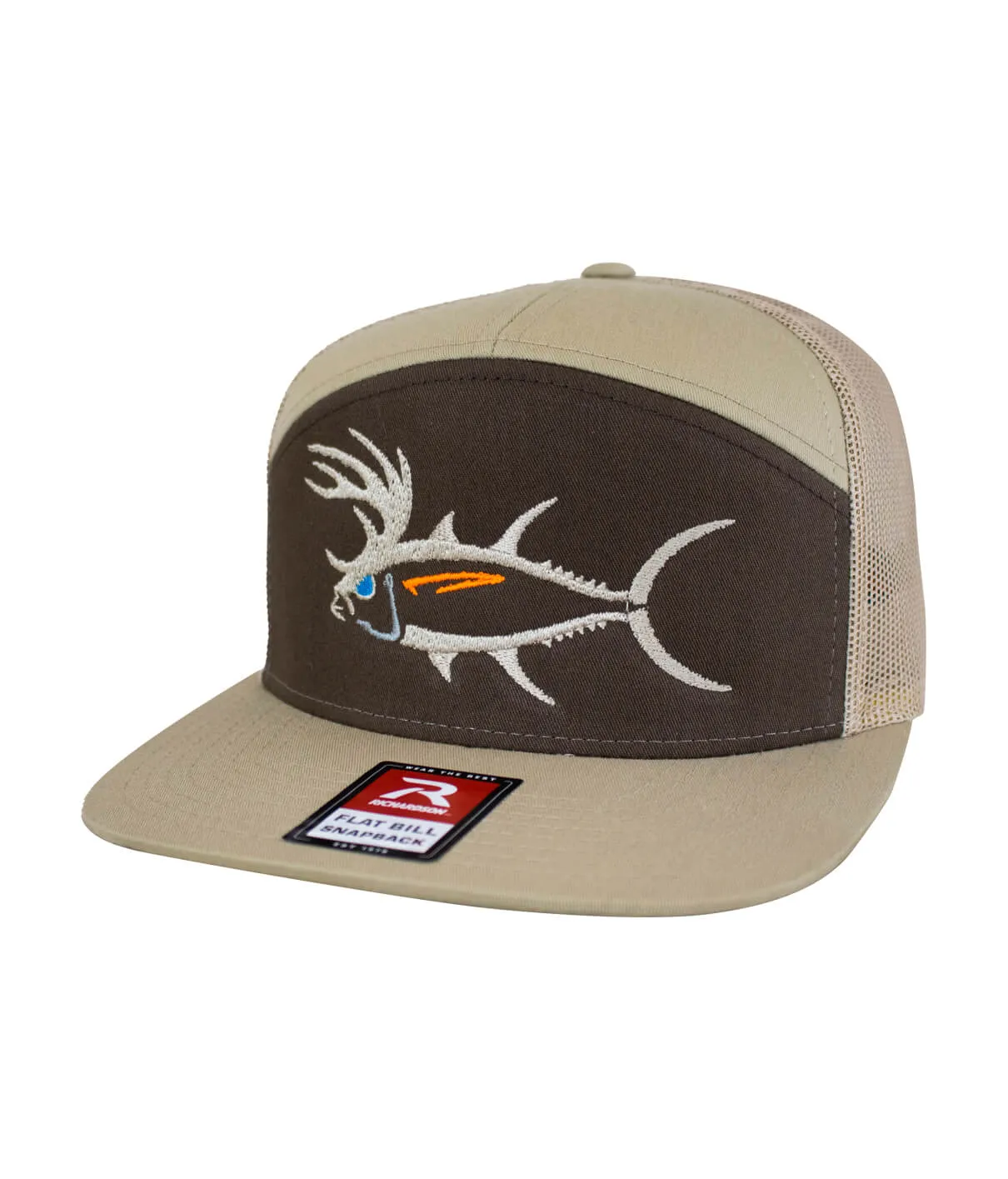 "BUCK- EYE" Explorer 7 Panel Trucker Hat For Men And Women