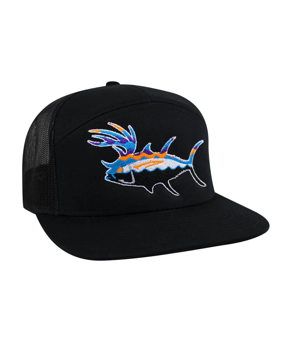 "BUCK- EYE" Explorer 7 Panel Trucker Hat For Men And Women