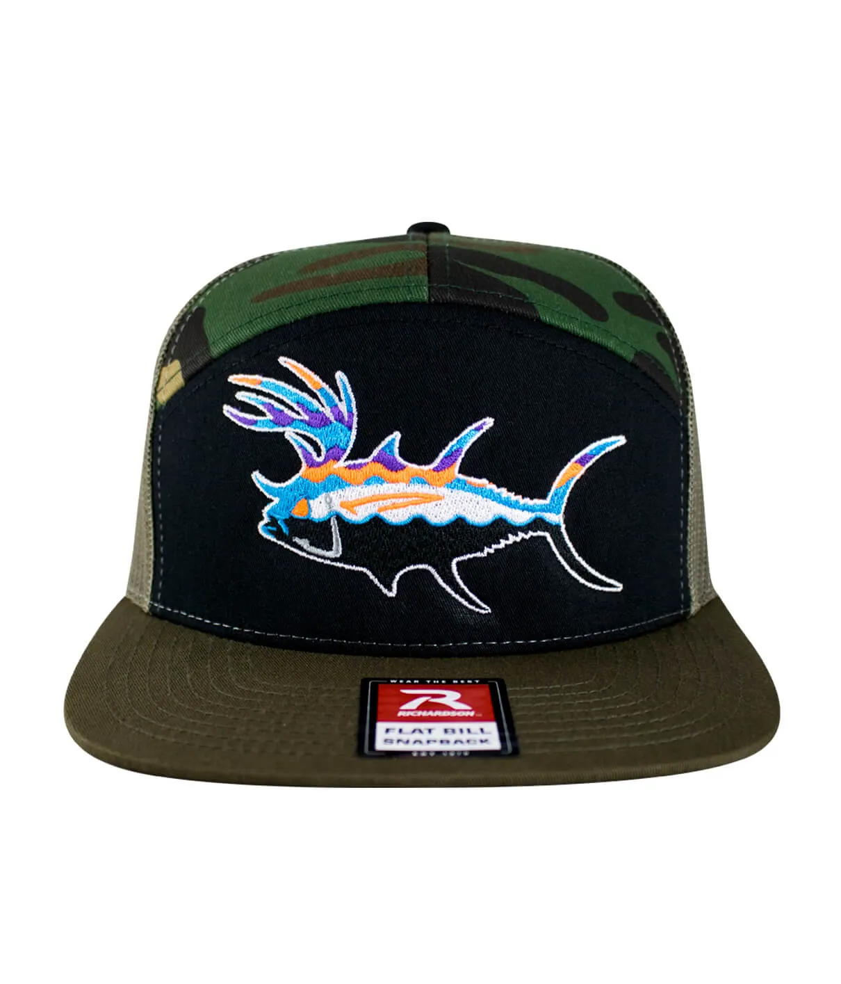 "BUCK- EYE" Explorer 7 Panel Trucker Hat For Men And Women