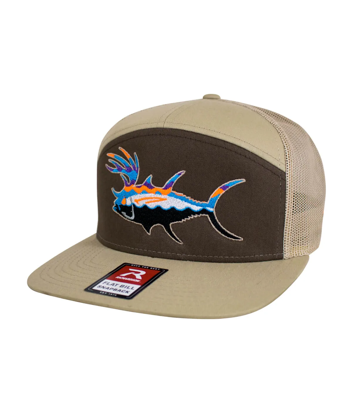 "BUCK- EYE" Explorer 7 Panel Trucker Hat For Men And Women