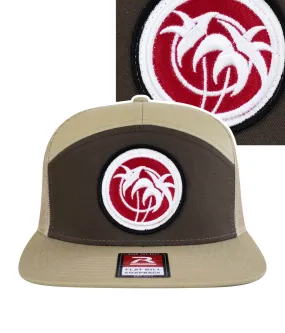 "Rojo Negro Patch" 7 Panel Trucker Snapback Hat For Men And Women "Rojo Negro Patch" 7 Panel Trucker Snapback Hat For Men And Women