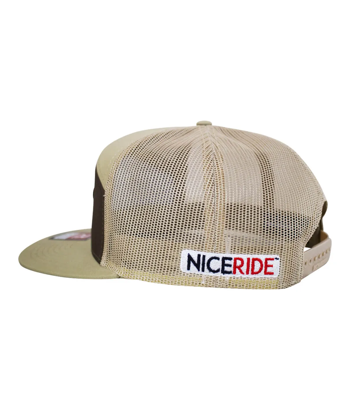 "Rojo Negro Patch" 7 Panel Trucker Snapback Hat For Men And Women