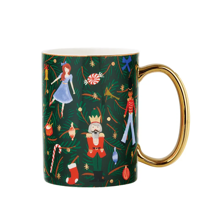 RIFLE PAPER CO. | Evergreen Nutcracker Porcelain Mug