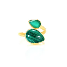 Ring - Malachite & Green Onyx Ring - Malachite & Green Onyx