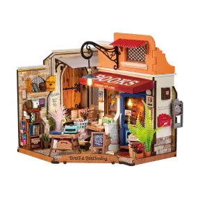 Rolife Corner Bookstore DIY Miniature House Kit DG164 Rolife Corner Bookstore DIY Miniature House Kit DG164