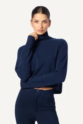 SABLE CASHMERE TURTLENECK SWEATER | MIDNIGHT NAVY SABLE CASHMERE TURTLENECK SWEATER | MIDNIGHT NAVY