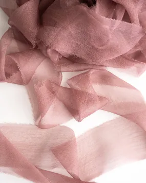 Silk Gossamer Ribbon in Dusk Silk Gossamer Ribbon in Dusk
