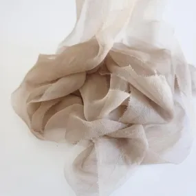 Silk Gossamer Ribbon in Fawn Silk Gossamer Ribbon in Fawn