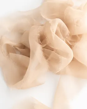 Silk Gossamer Ribbon in Sand Silk Gossamer Ribbon in Sand