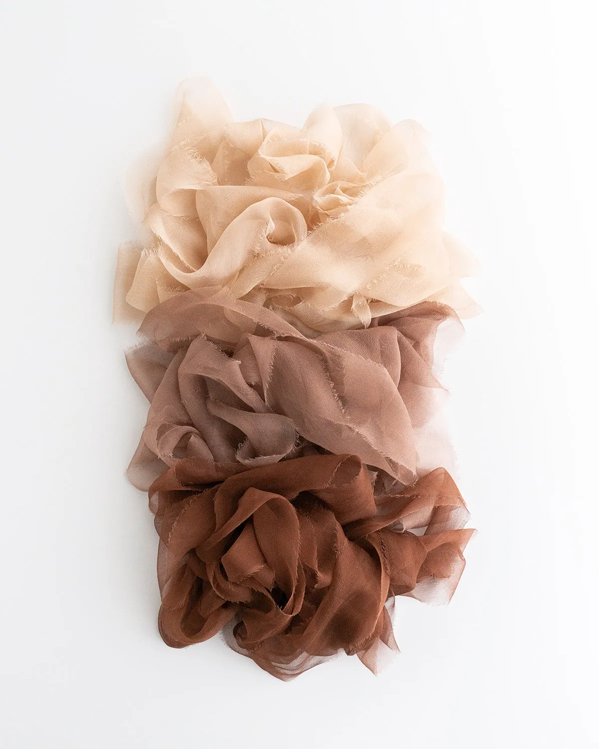 Silk Gossamer Ribbon in Sand