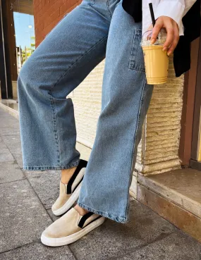 Slip On Espadrilles Beige X Black Slip On Espadrilles Beige X Black