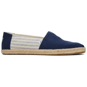 Soft Navy Stripe Sustainable Espadrilles Soft Navy Stripe Sustainable Espadrilles