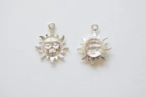 Sterling Silver Wholesale Sunshine Charm - 925 Charm, Sun with rays pendant, Silver Sun Charm, Sun Pendant, 159 Sterling Silver Wholesale Sunshine Charm - 925 Charm, Sun with rays pendant, Silver Sun Charm, Sun Pendant, 159