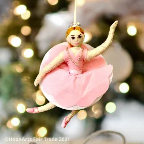 Sugar Plum Fairy Felt Christmas Ornament from Kyrgyzstan Sugar Plum Fairy Felt Christmas Ornament from Kyrgyzstan
