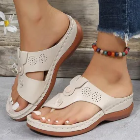 Summer Low Heel Wedge Sandals Summer Low Heel Wedge Sandals