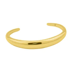 Tarnish Resistant 14k Gold Plated Dome Cuff Tarnish Resistant 14k Gold Plated Dome Cuff